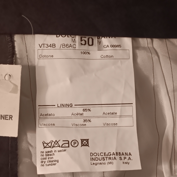 Dolce and Gabbana mens pinstripe pants. - Picture 6 of 8